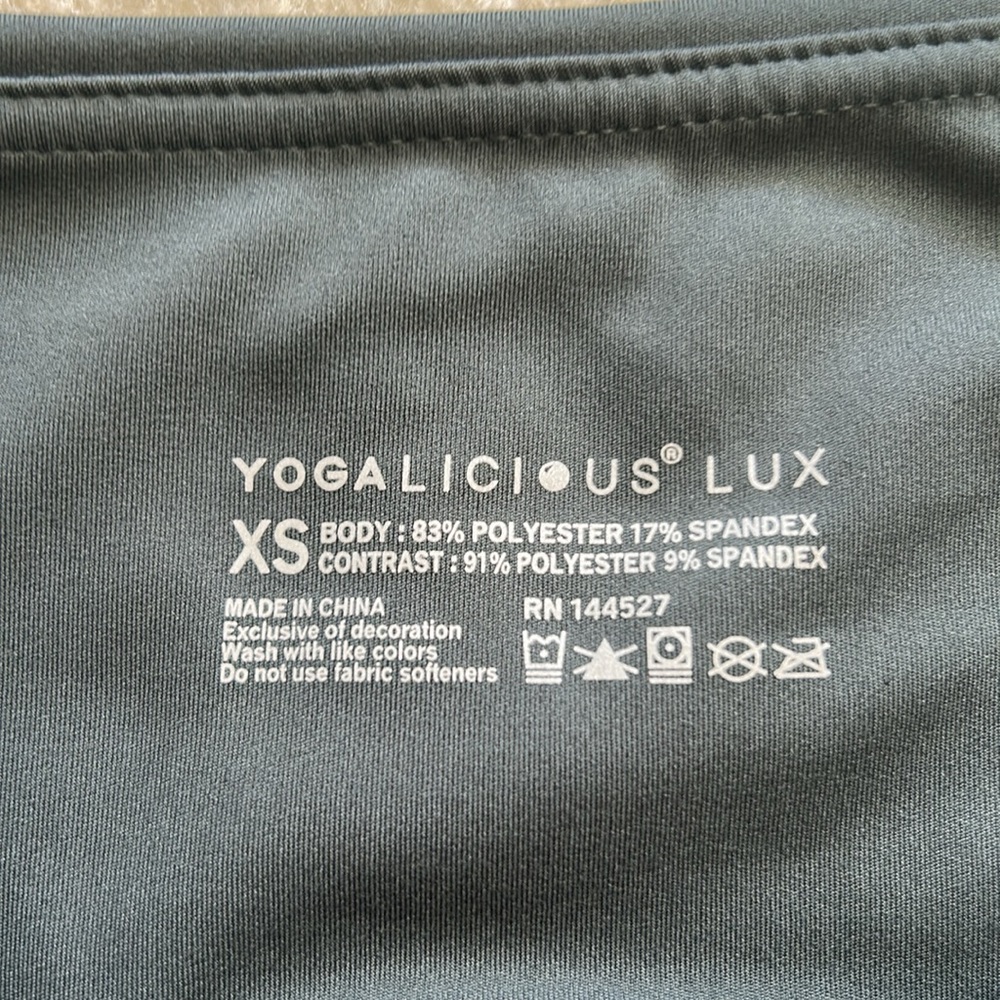 Yogalicious Lux Green Bike Shorts - Picture 2 of 5
